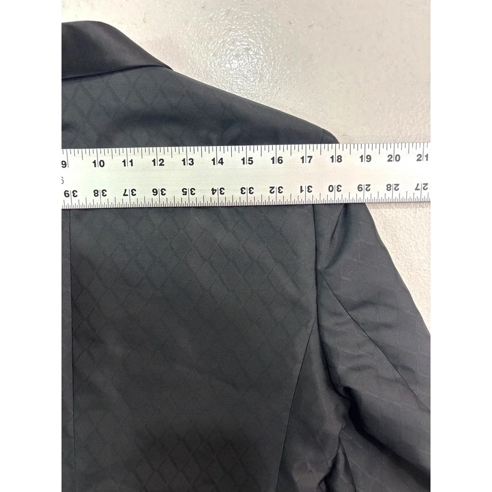 NEW Express 36R Slim Tuxedo Jacket tux‎ shawl satin diamond pattern formal black